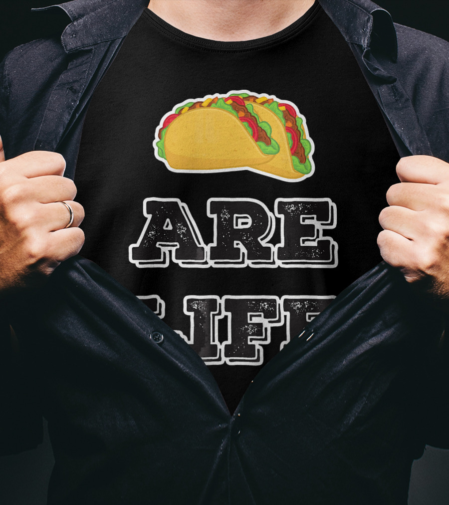 Tacos Are Life Trendy Food Emoji T-Shirt
