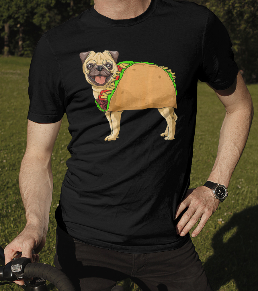 Taco Pug Mexican Burrito Pug T-Shirt