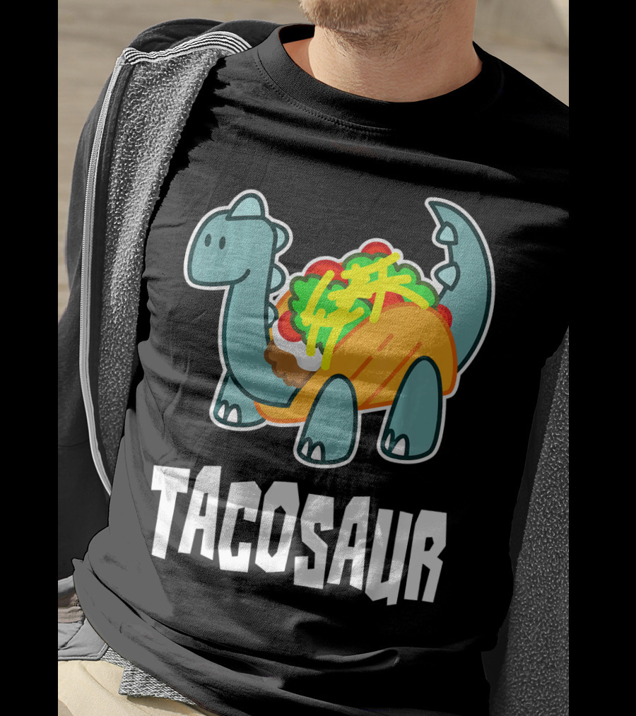 Tacosaur Funny Mexican Food Taco Lover Dino Dinos T-Shirt