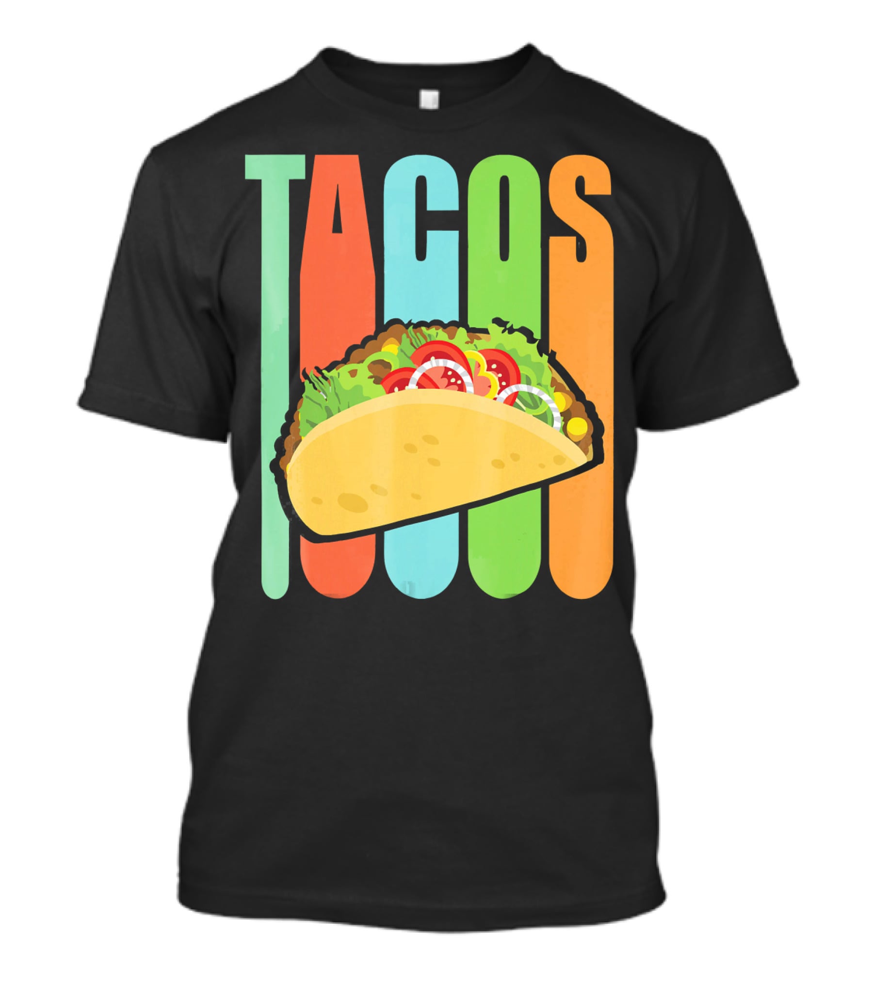 Retro Tacos Mexica Vintage Funny T-Shirt