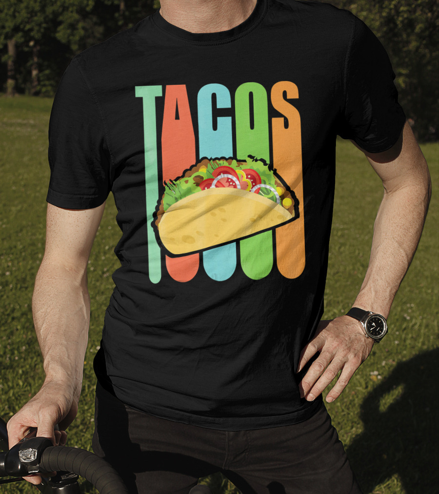 Retro Tacos Mexica Vintage Funny T-Shirt