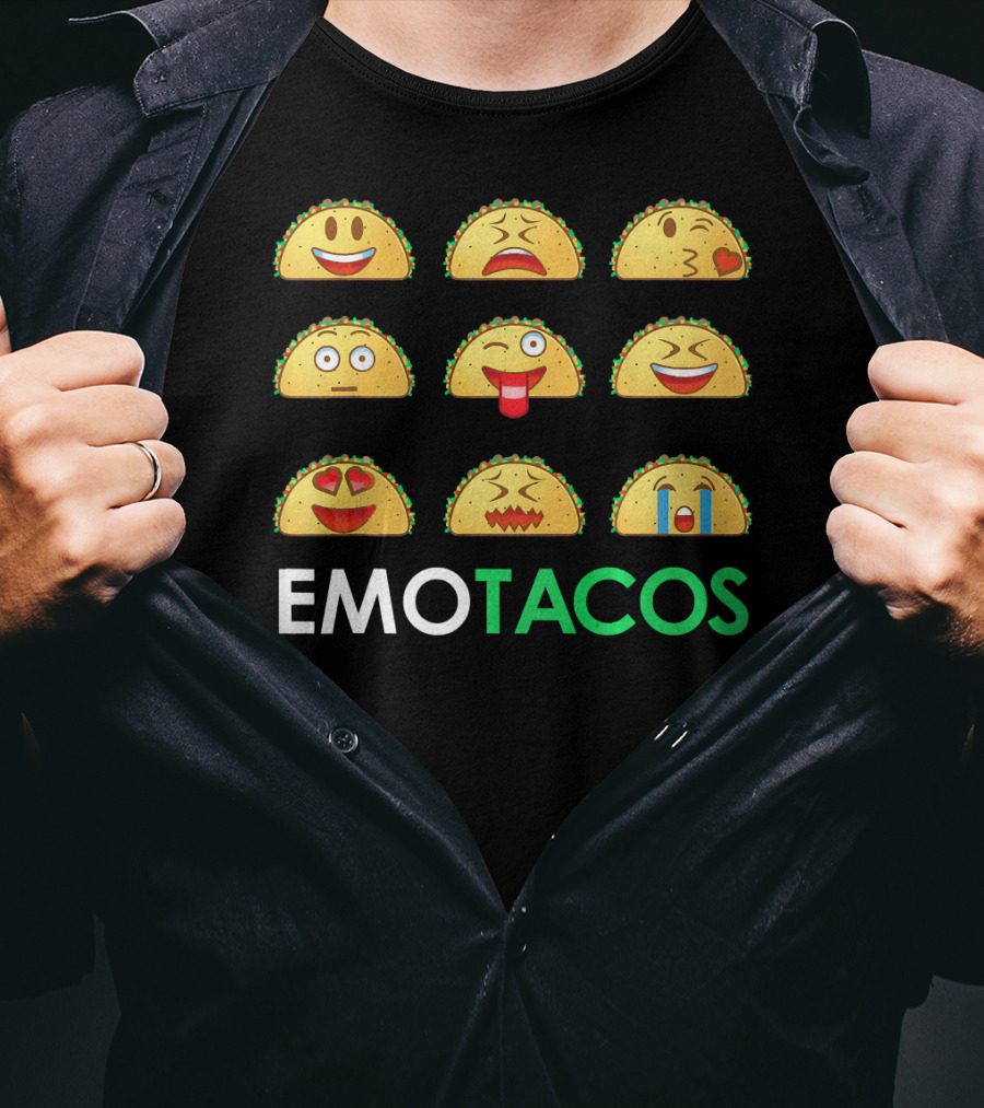 EmoTacos Nine Taco Emoji Expressions T-Shirt