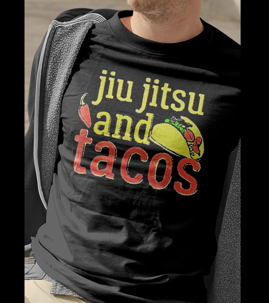 Jiu Jitsu And Tacos Pepper Taco T-Shirt