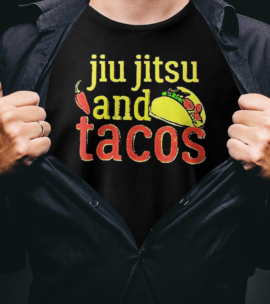 Jiu Jitsu And Tacos Pepper Taco T-Shirt