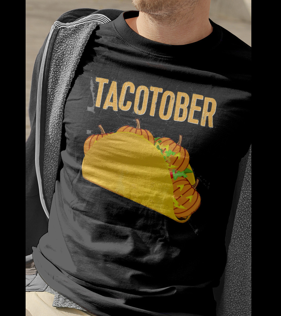 Tacotober Halloween Pumpkin Taco T-Shirt