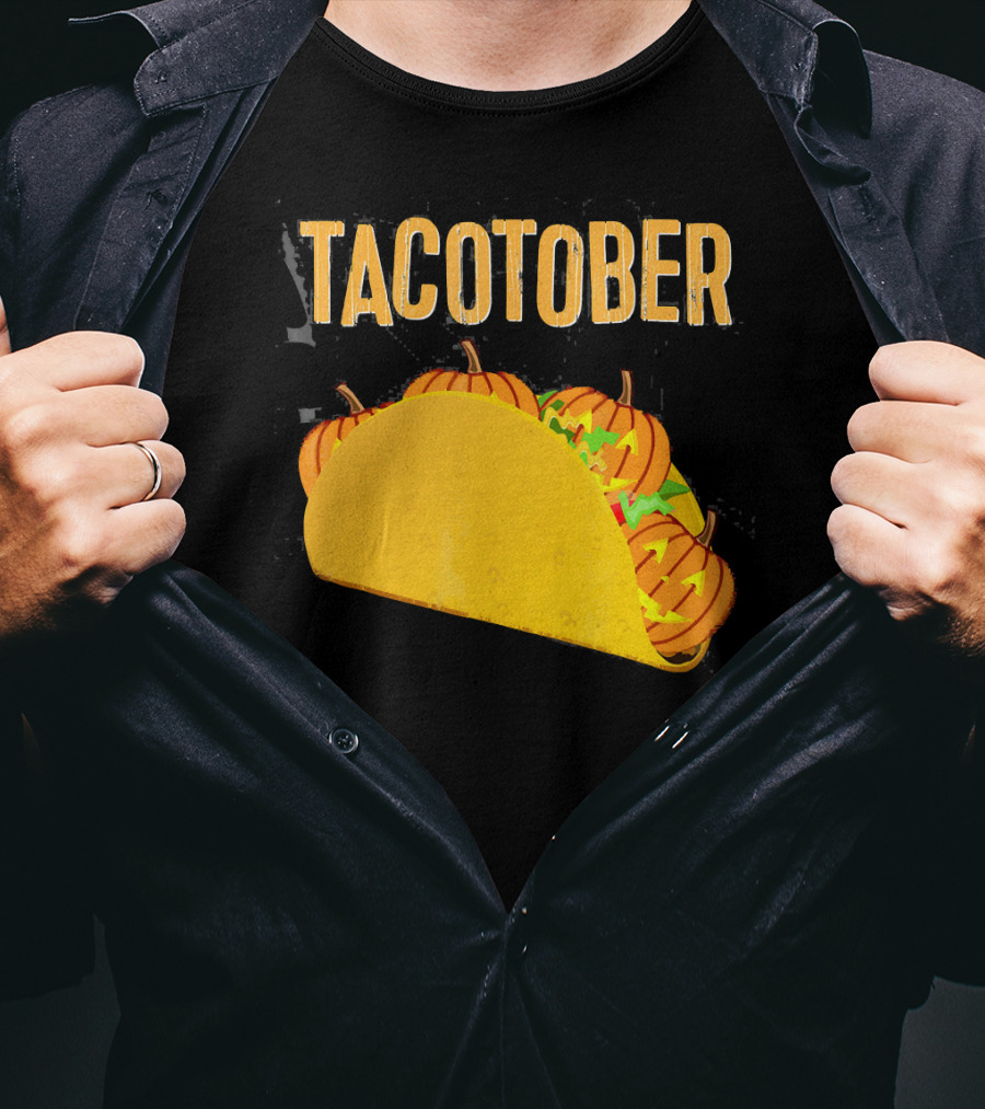 Tacotober Halloween Pumpkin Taco T-Shirt