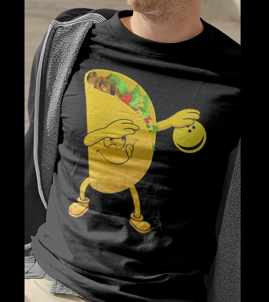 Dabbing Tacos Dab Bowling Happy Bowling Taco T-Shirt