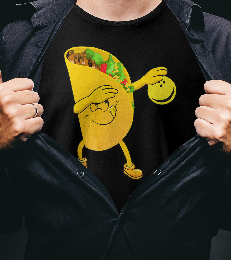 Dabbing Tacos Dab Bowling Happy Bowling Taco T-Shirt