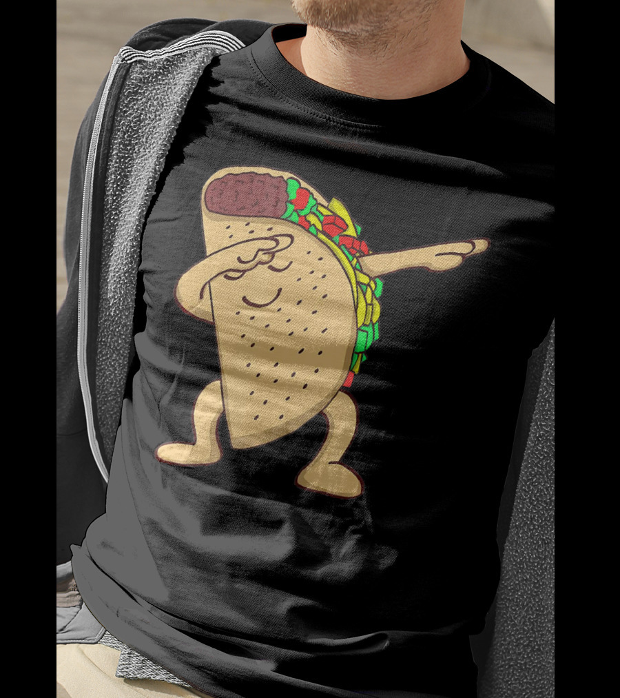 Funny Dabbing Taco Dance Pose T-Shirt
