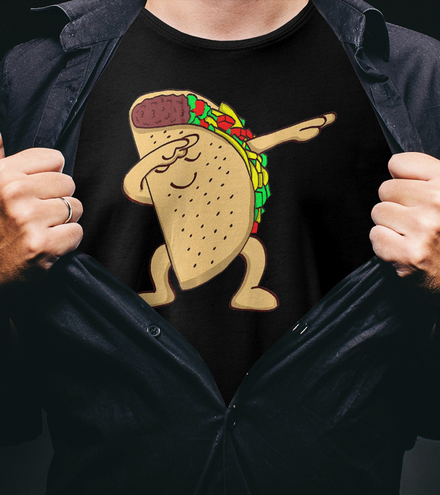 Funny Dabbing Taco Dance Pose T-Shirt
