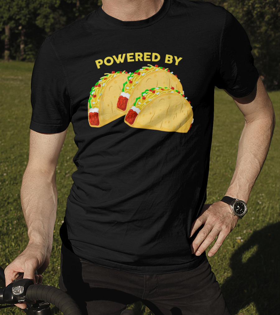 Powered By Tacos Viva Mexico Mexican Love T-Shirt