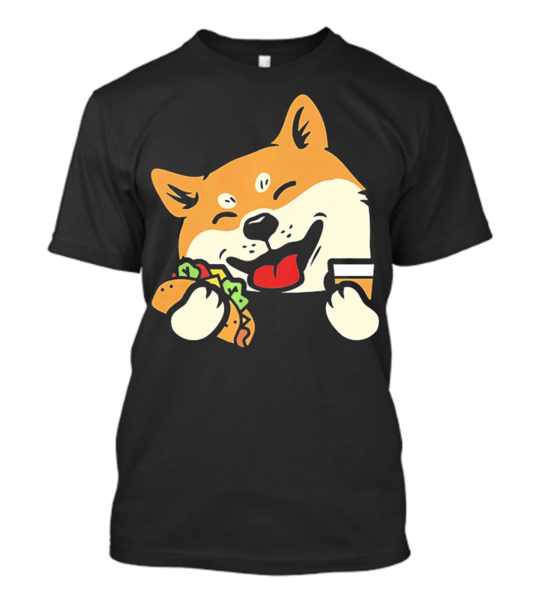 Cute Shiba Inu Taco Pocket Cinco De Mayo T-Shirt