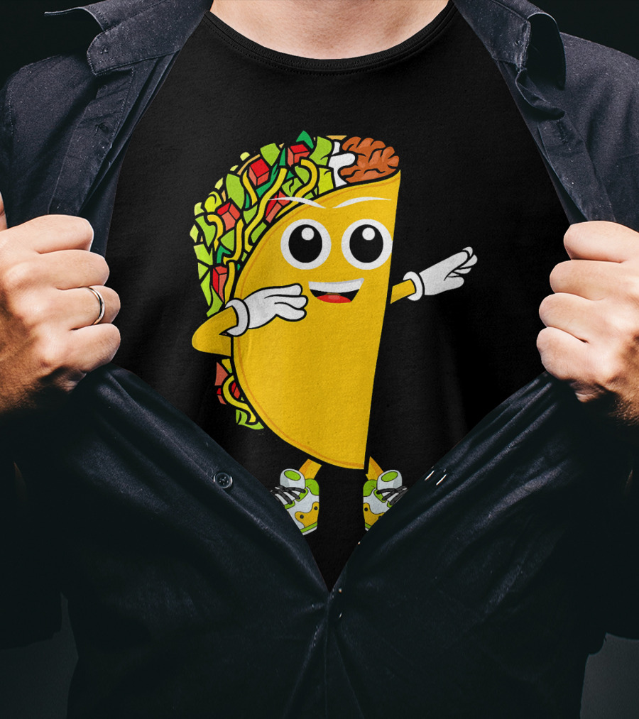 Dabbing Taco Dance Fun Celebrate Fiesta T-Shirt