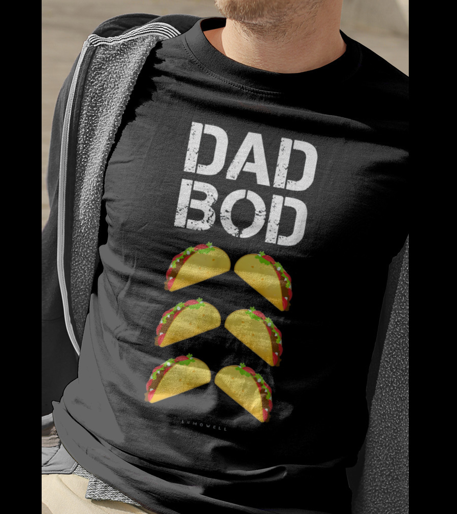 Dad Bod Taco Six Pack Funny Mens Lumowell T-Shirt