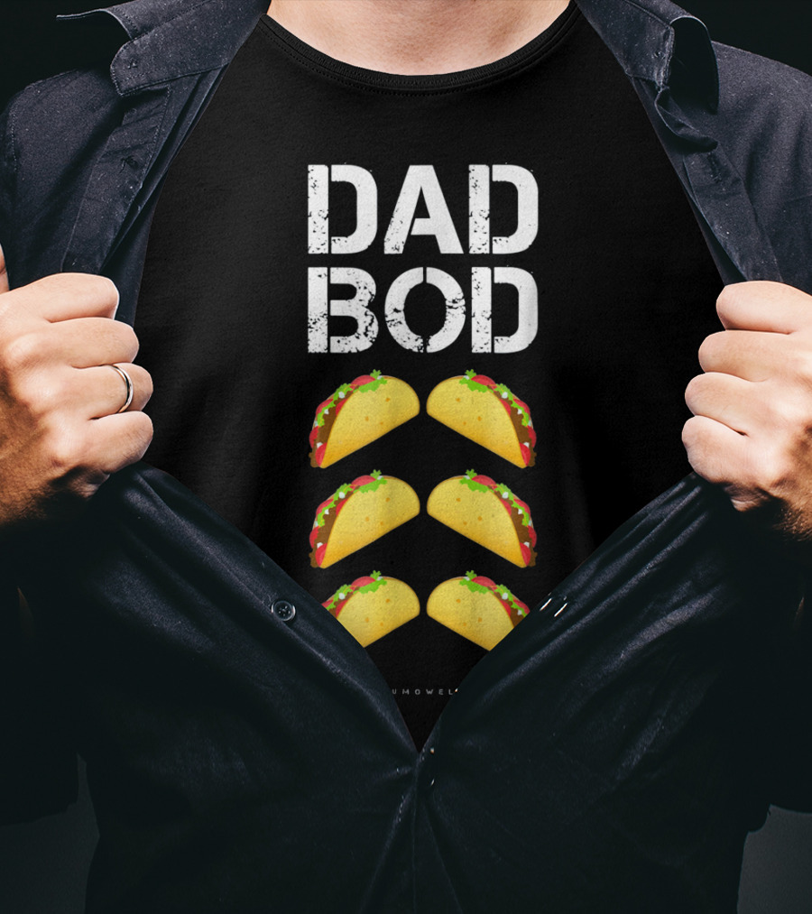 Dad Bod Taco Six Pack Funny Mens Lumowell T-Shirt