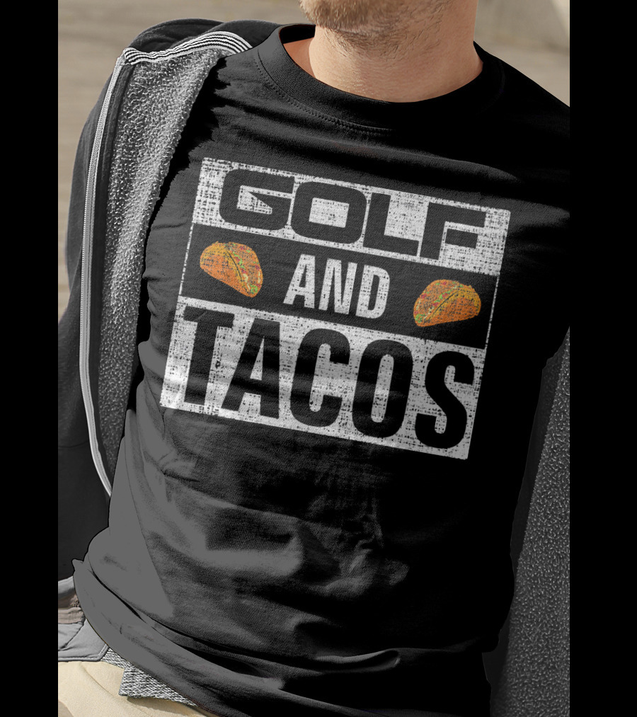 Golf And Tacos Vintage Funny Spo T-Shirt