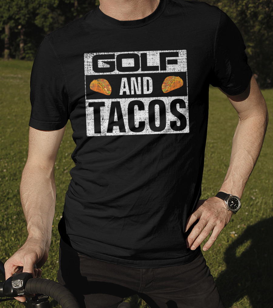 Golf And Tacos Vintage Funny Spo T-Shirt