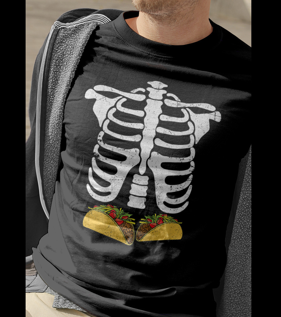 Skeleton Rib Cage Taco Xray T-Shirt