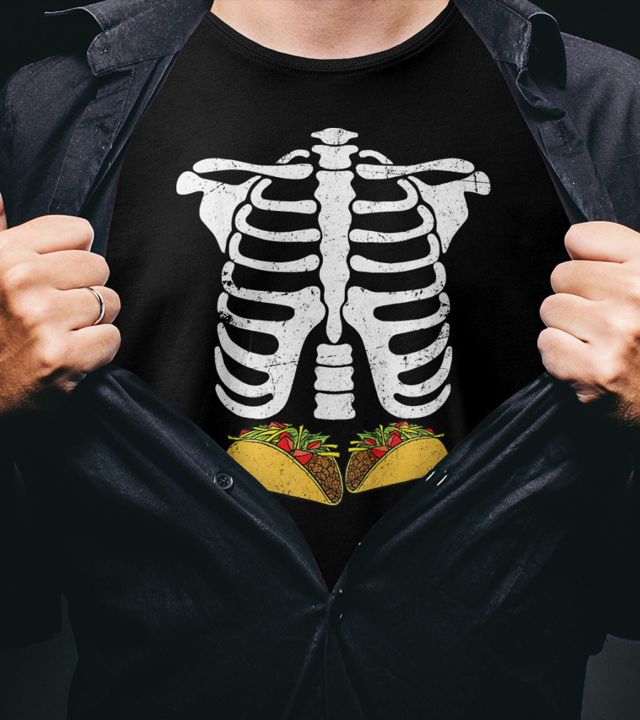 Skeleton Rib Cage Taco Xray T-Shirt
