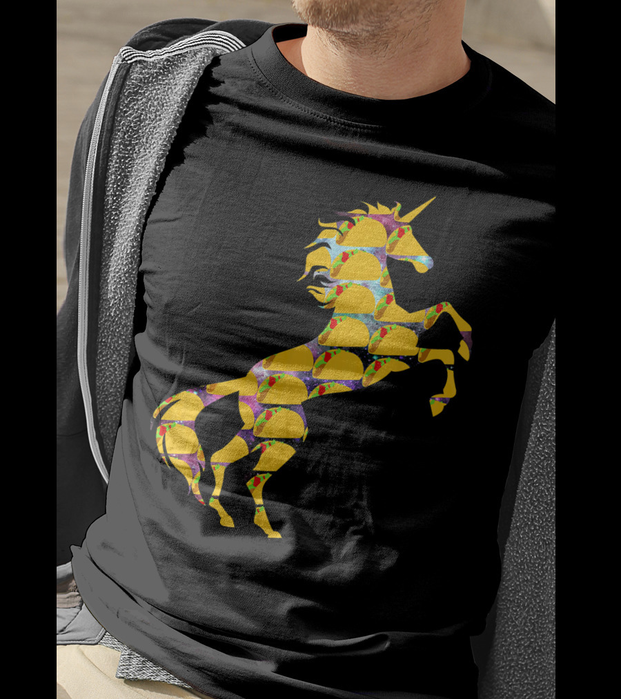 Unicorn Galaxy Space Tacos T-Shirt