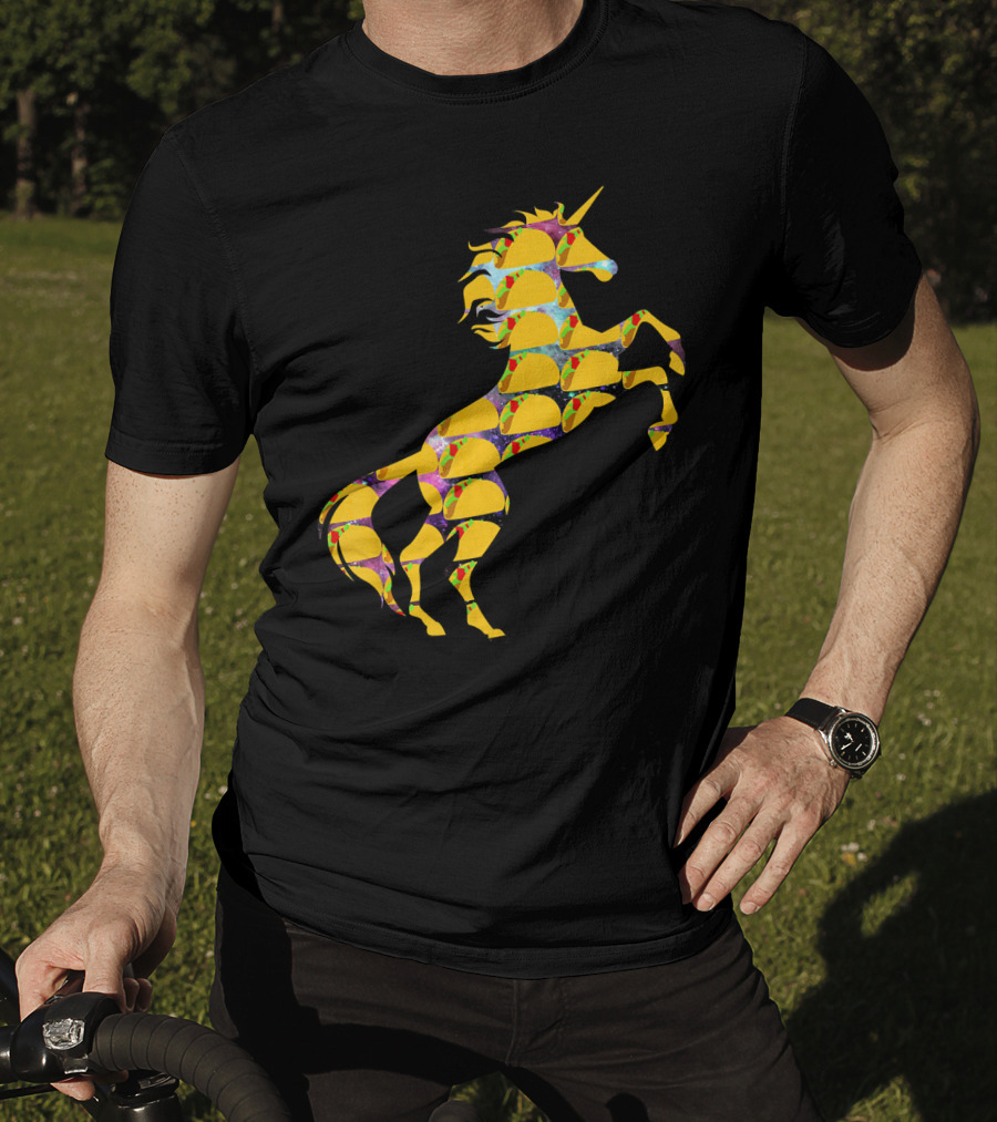 Unicorn Galaxy Space Tacos T-Shirt