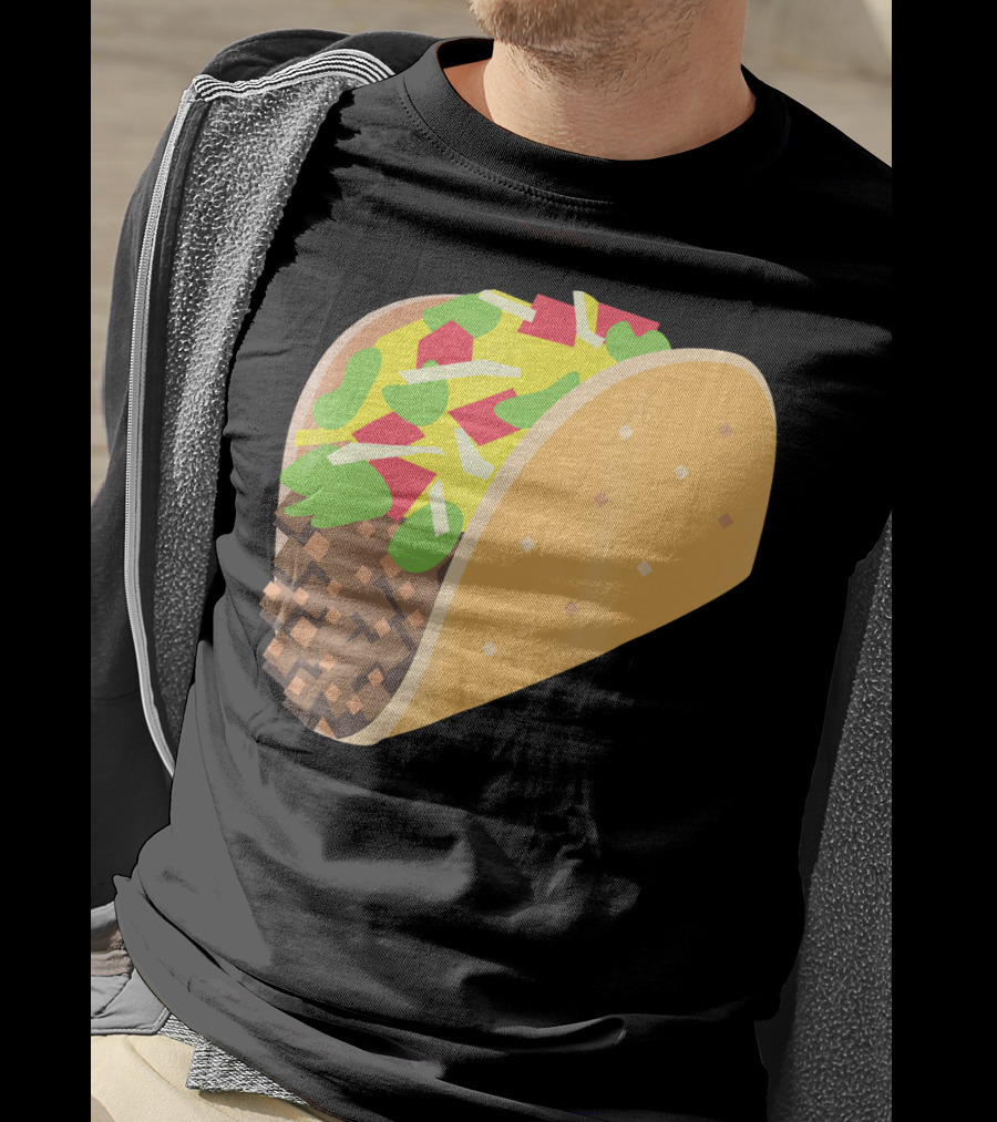 I Love Tacos Emoji Mexican Taco T-Shirt