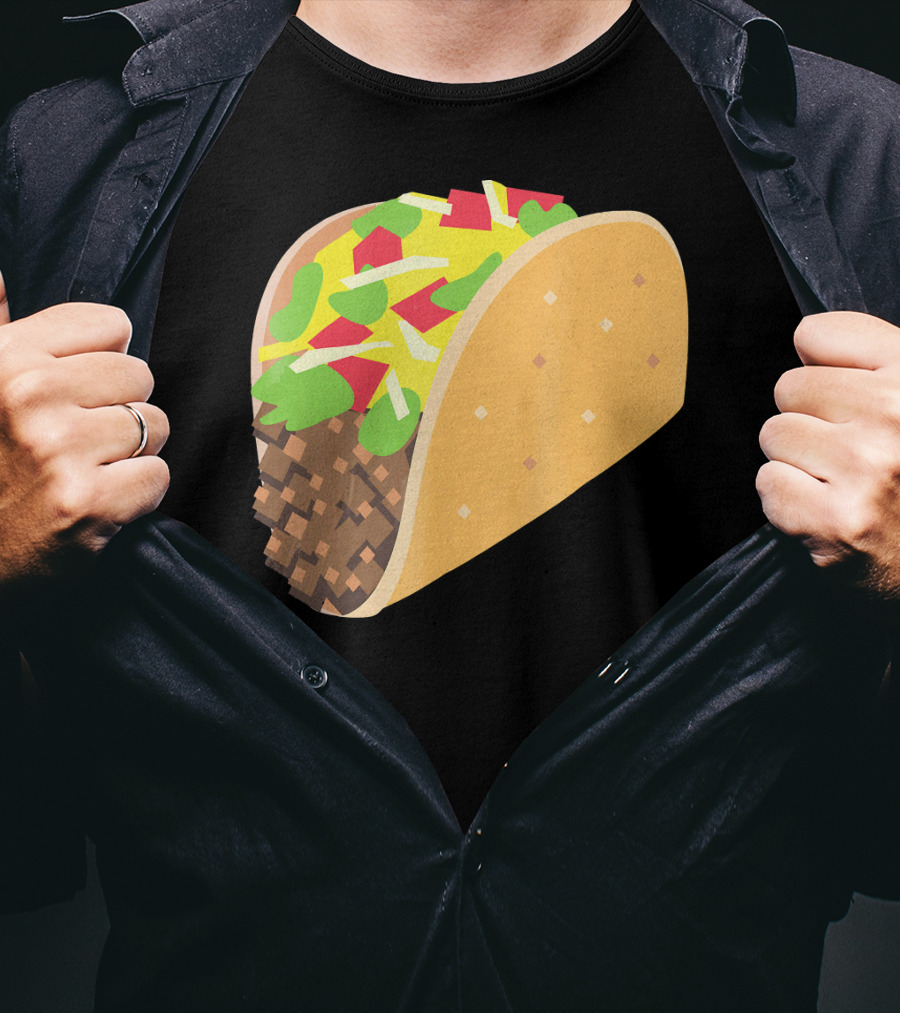I Love Tacos Emoji Mexican Taco T-Shirt