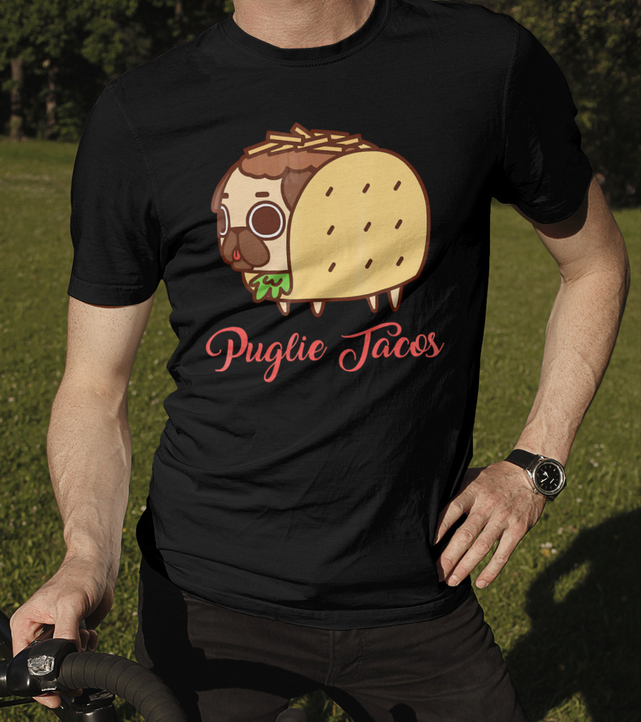 Puglie Tacos Cute Mexican Food Dog T-Shirt