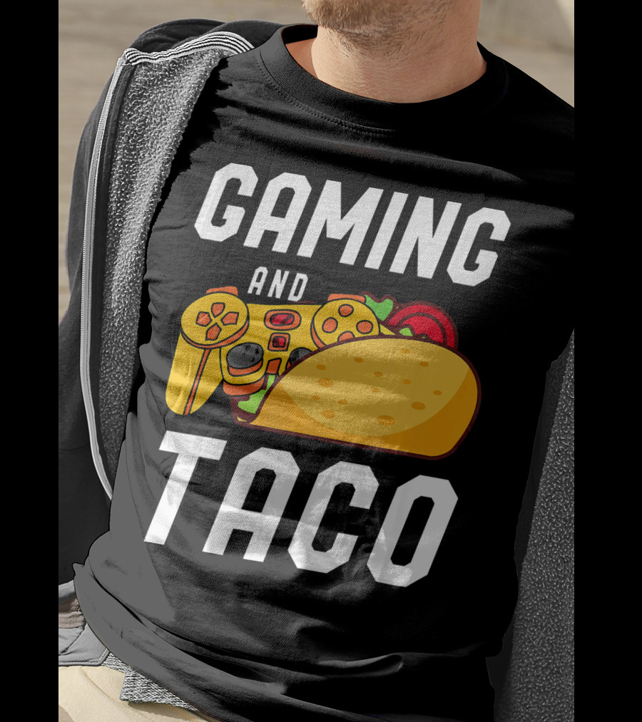 Gaming And Taco Gamers Controller Snack Combo T-Shirt