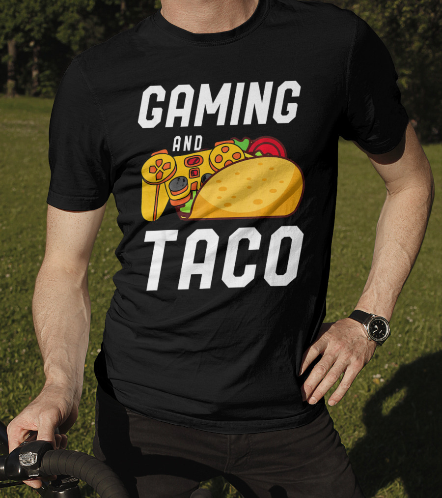 Gaming And Taco Gamers Controller Snack Combo T-Shirt