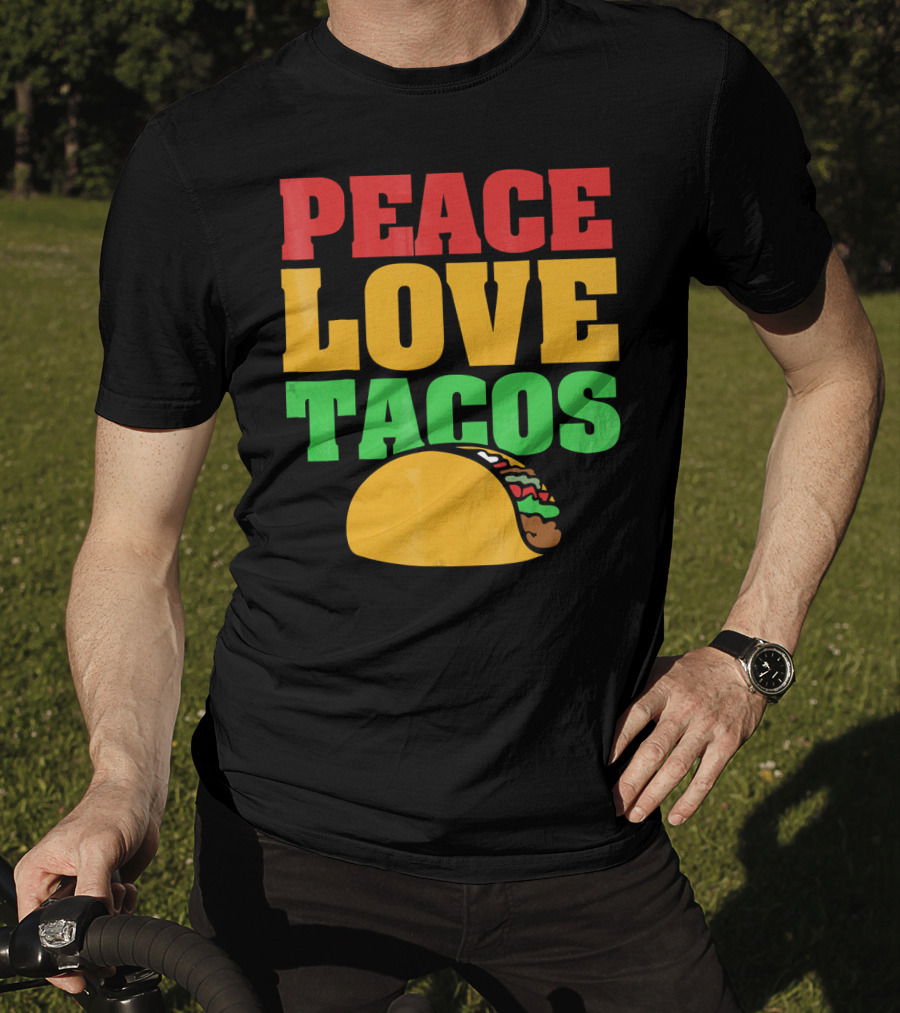 Peace Love Tacos Cute Taco Tuesday T-Shirt