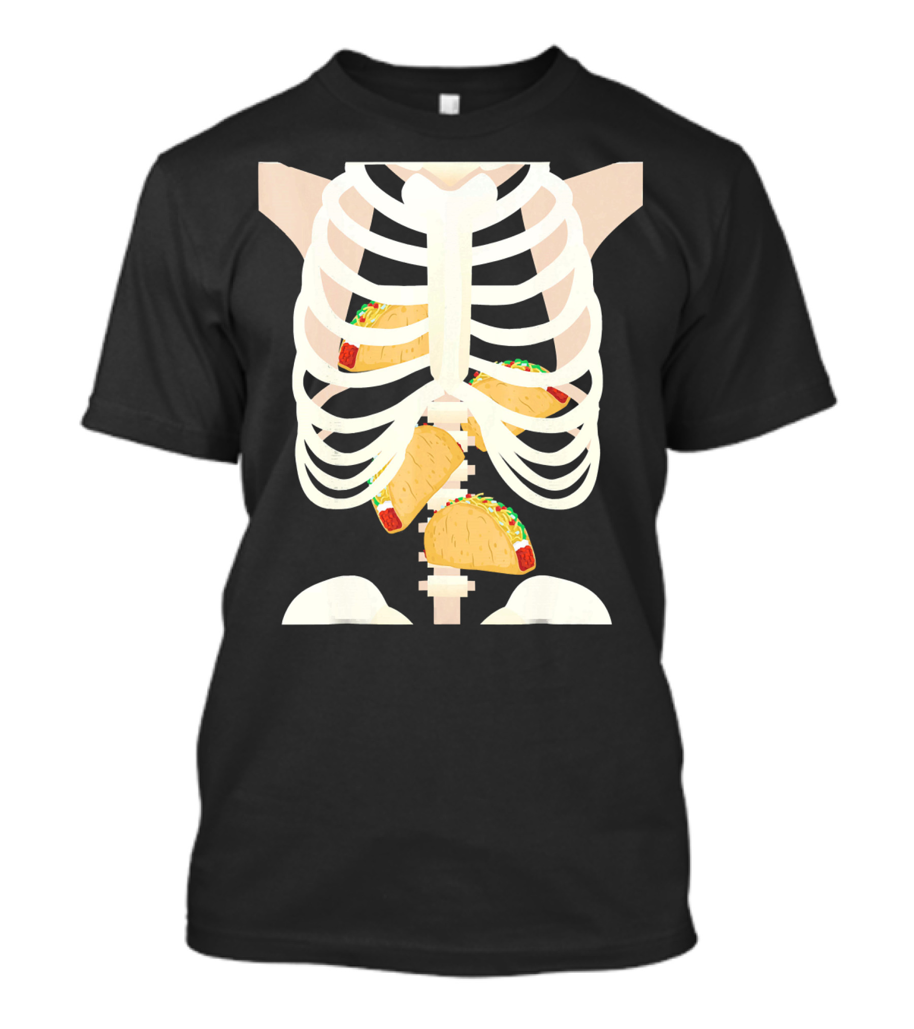 Funny Taco Skeleton Halloween T-Shirt
