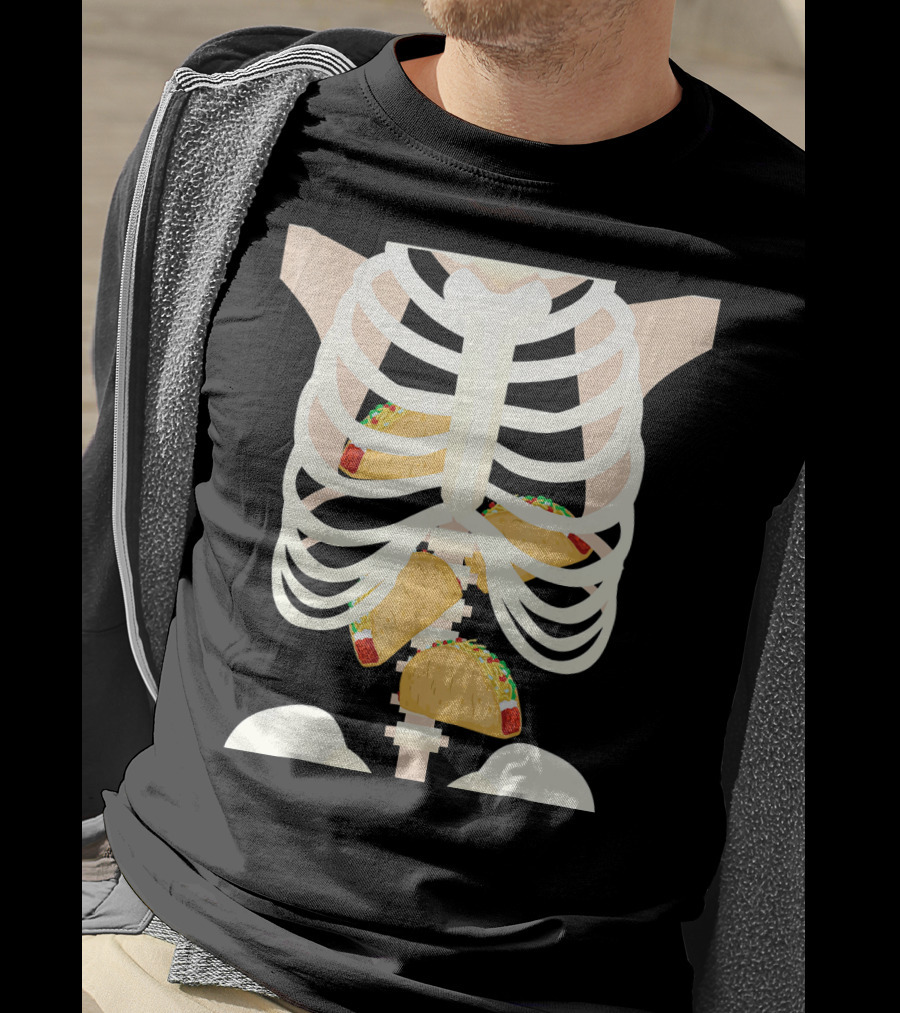 Funny Taco Skeleton Halloween T-Shirt