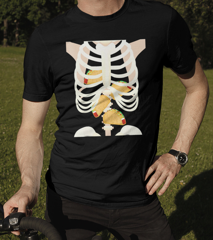 Funny Taco Skeleton Halloween T-Shirt