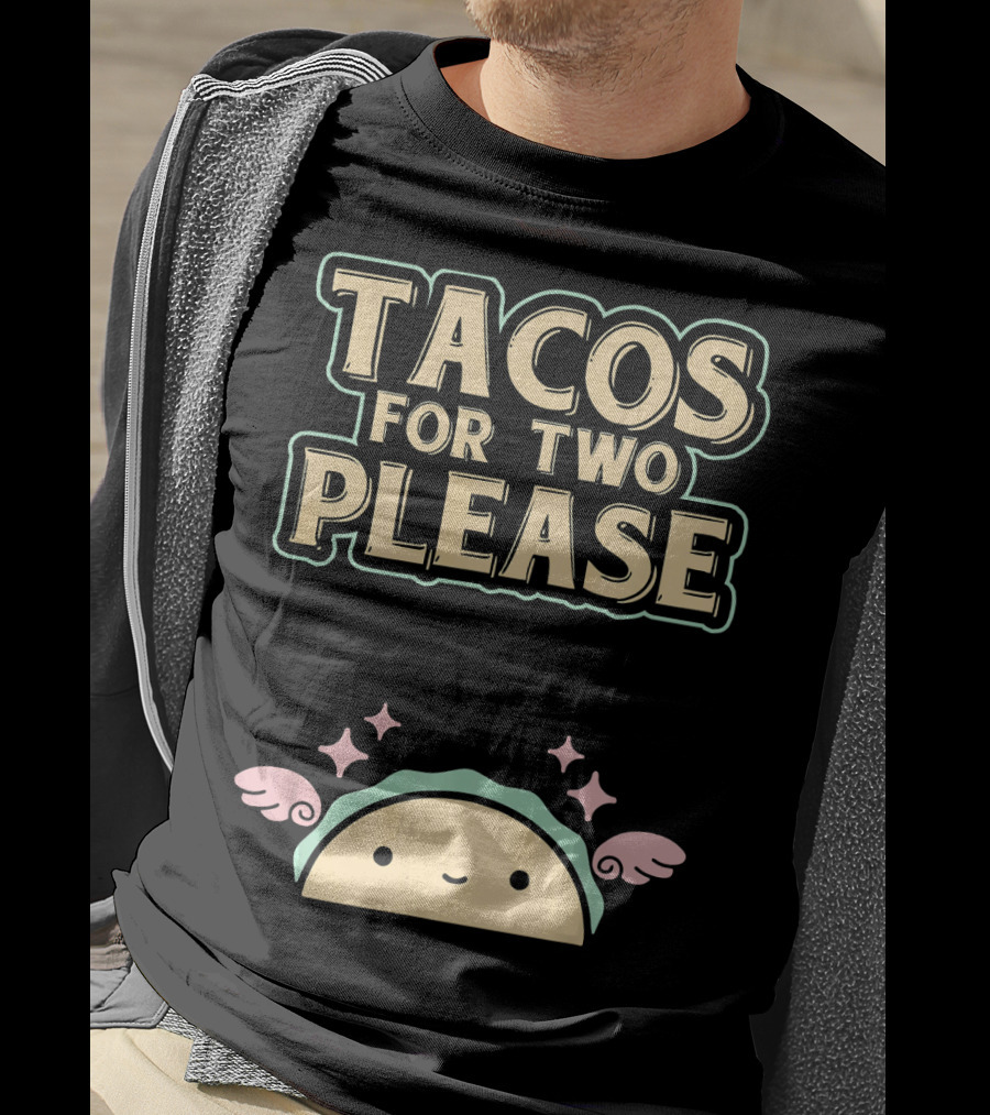 Tacos For Two Please Pregnant Mommy Kawaii Taco T-Shirt