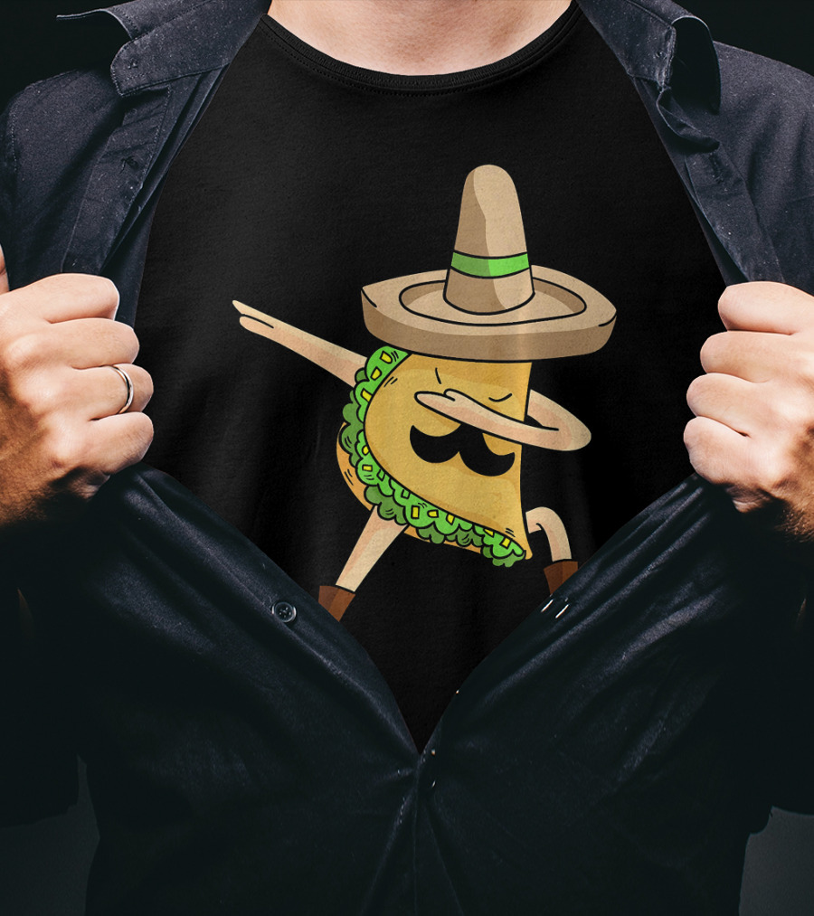 Mexico Dabbing Soccer Taco Cool Sombrero Boots T-Shirt