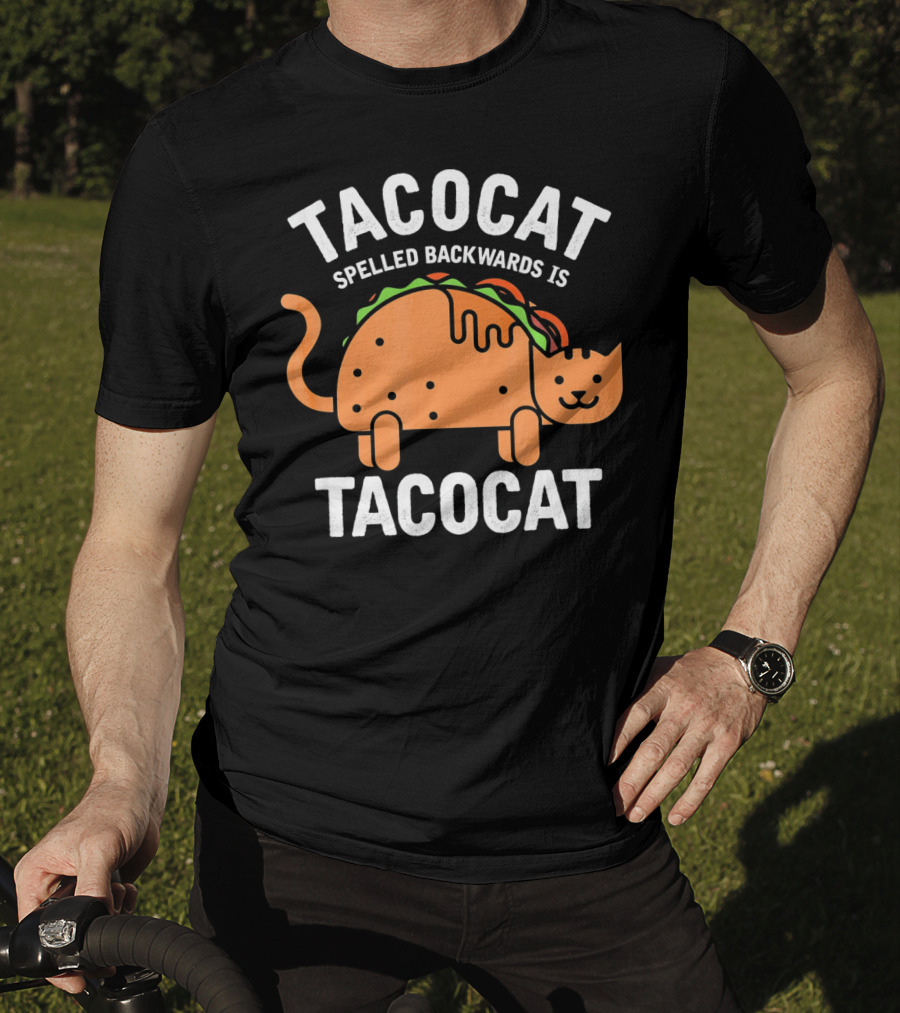 Tacocat Spelled Backwards Is Tacocat Cinco De Mayo Cinco De Meow Cat Taco T-Shirt