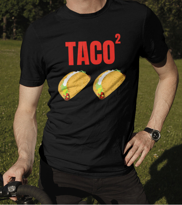 Funny Taco Squared Concept With Colorful Tacos T-Shirt