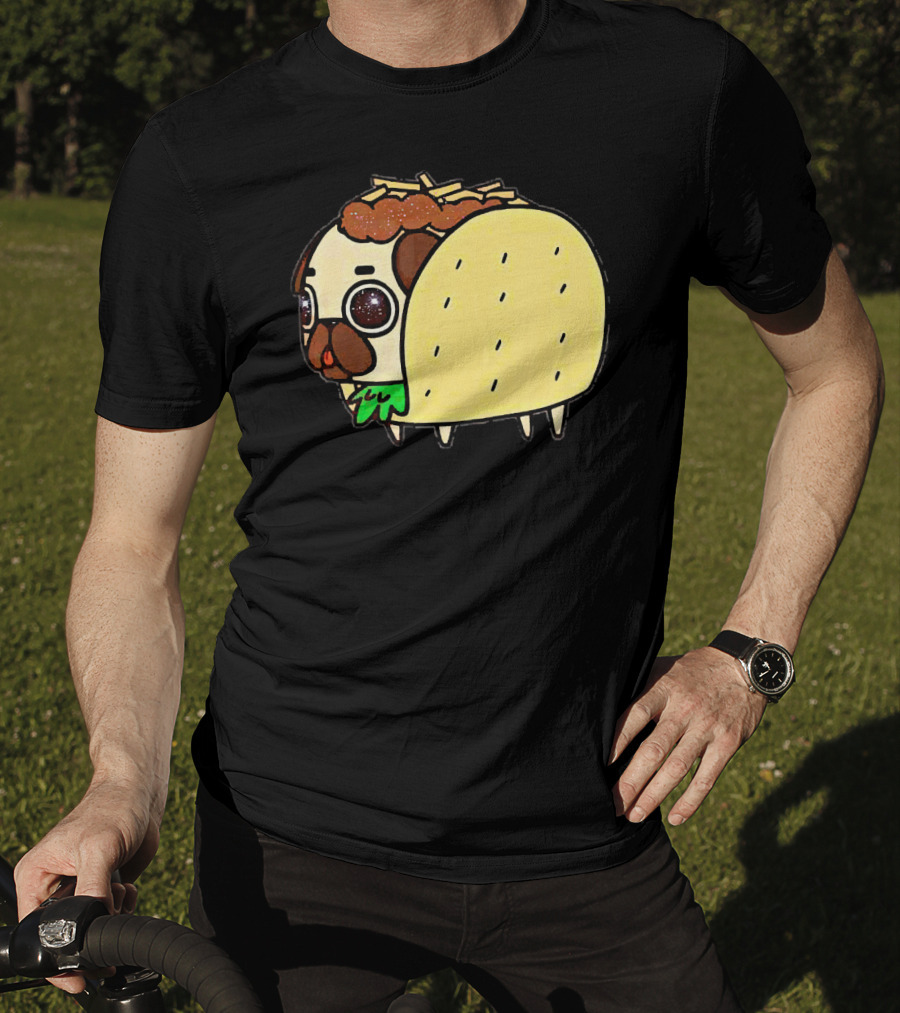Funny Pug Taco Fusion With Toppings T-Shirt