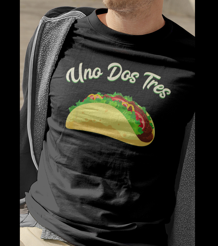 Uno Dos Tres Taco Kids Plus Curve Text T-Shirt