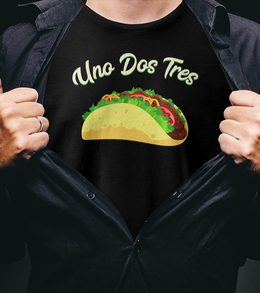 Uno Dos Tres Taco Kids Plus Curve Text T-Shirt