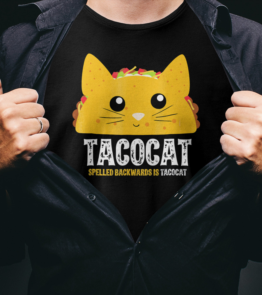 Taco Cat Spelled Backwards Is Tacocat Cute T-Shirt
