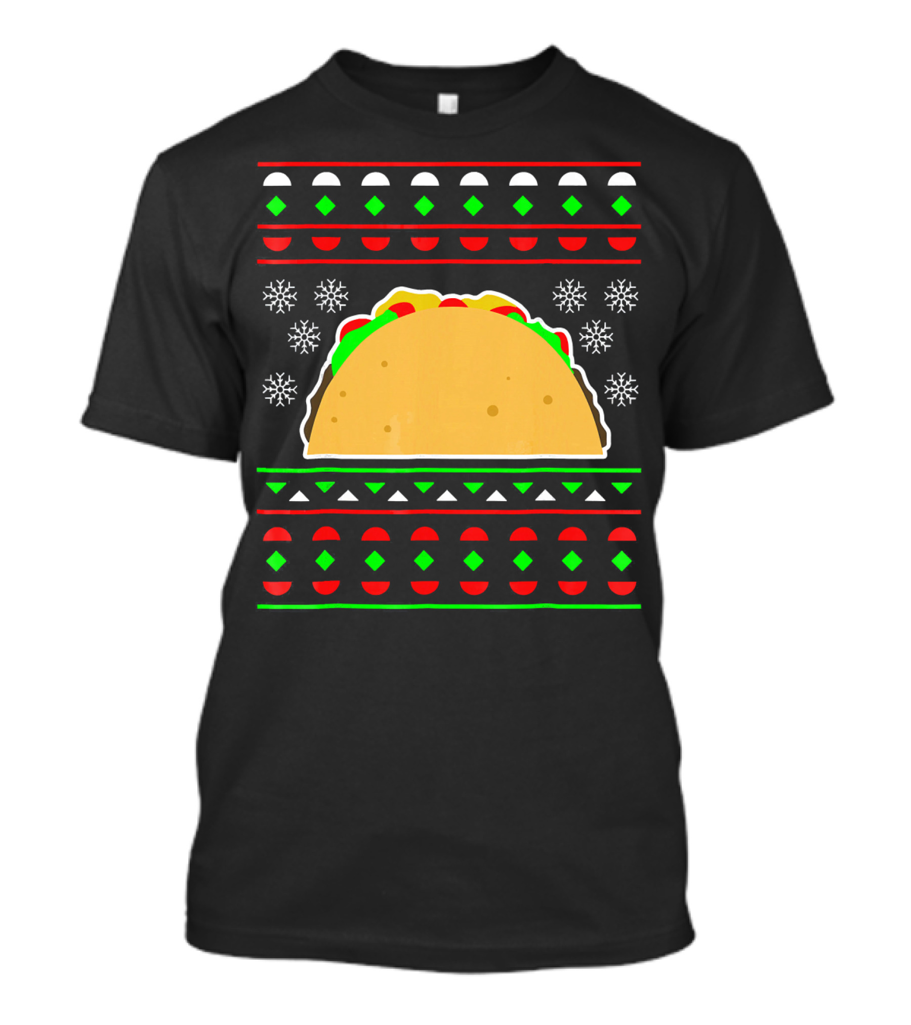 Taco Ugly Christmas Sweater Merry T-Shirt
