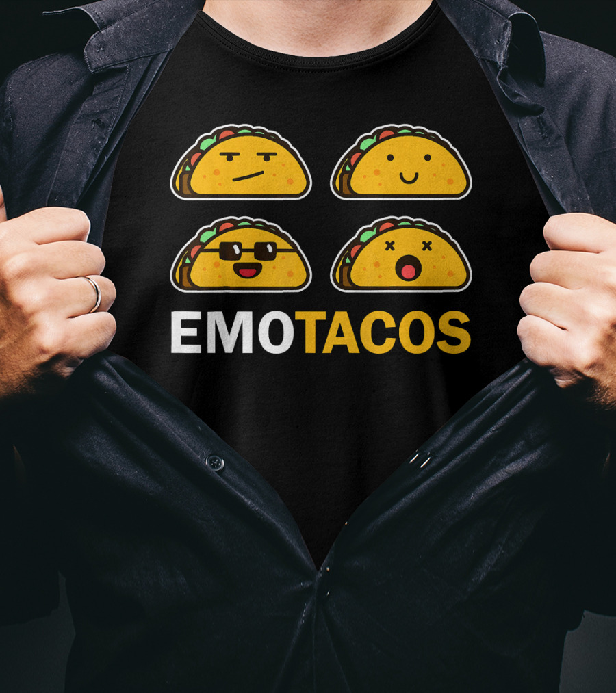 EMO TACOS Emojis Faces And Expressions T-Shirt