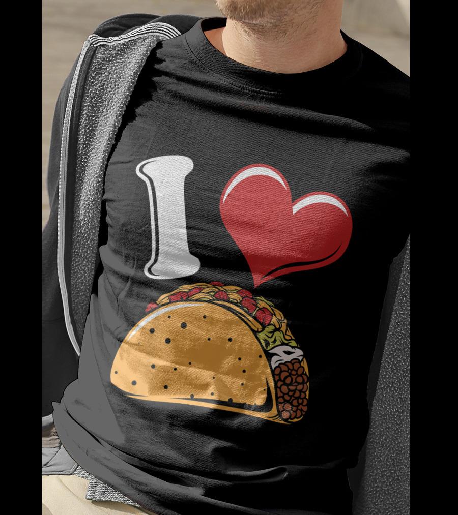 Kids Funny I Heart Tacos Love T-Shirt