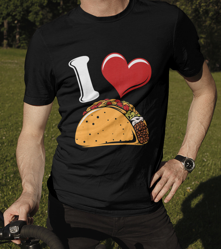 Kids Funny I Heart Tacos Love T-Shirt