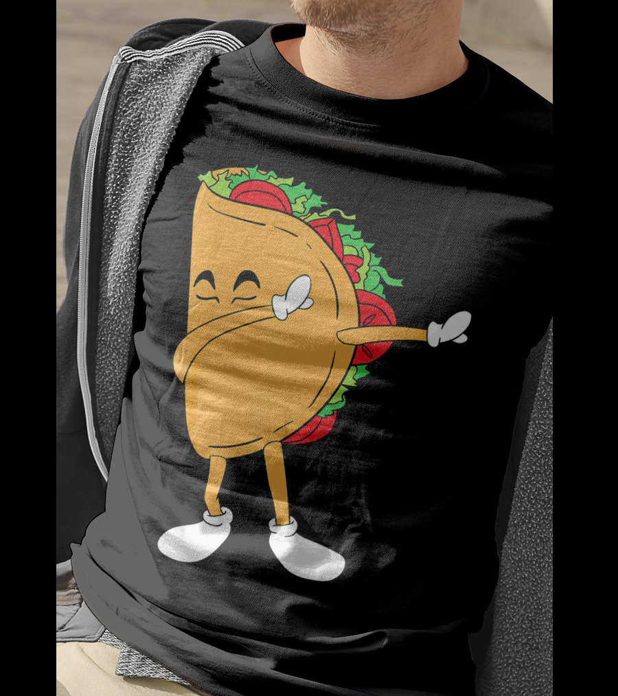 Dabbing Taco Mexico Funny Mexican Food T-Shirt