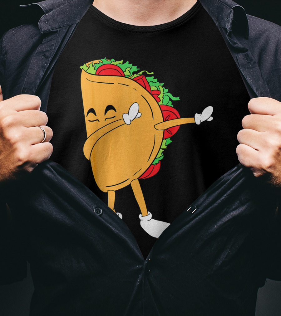 Dabbing Taco Mexico Funny Mexican Food T-Shirt