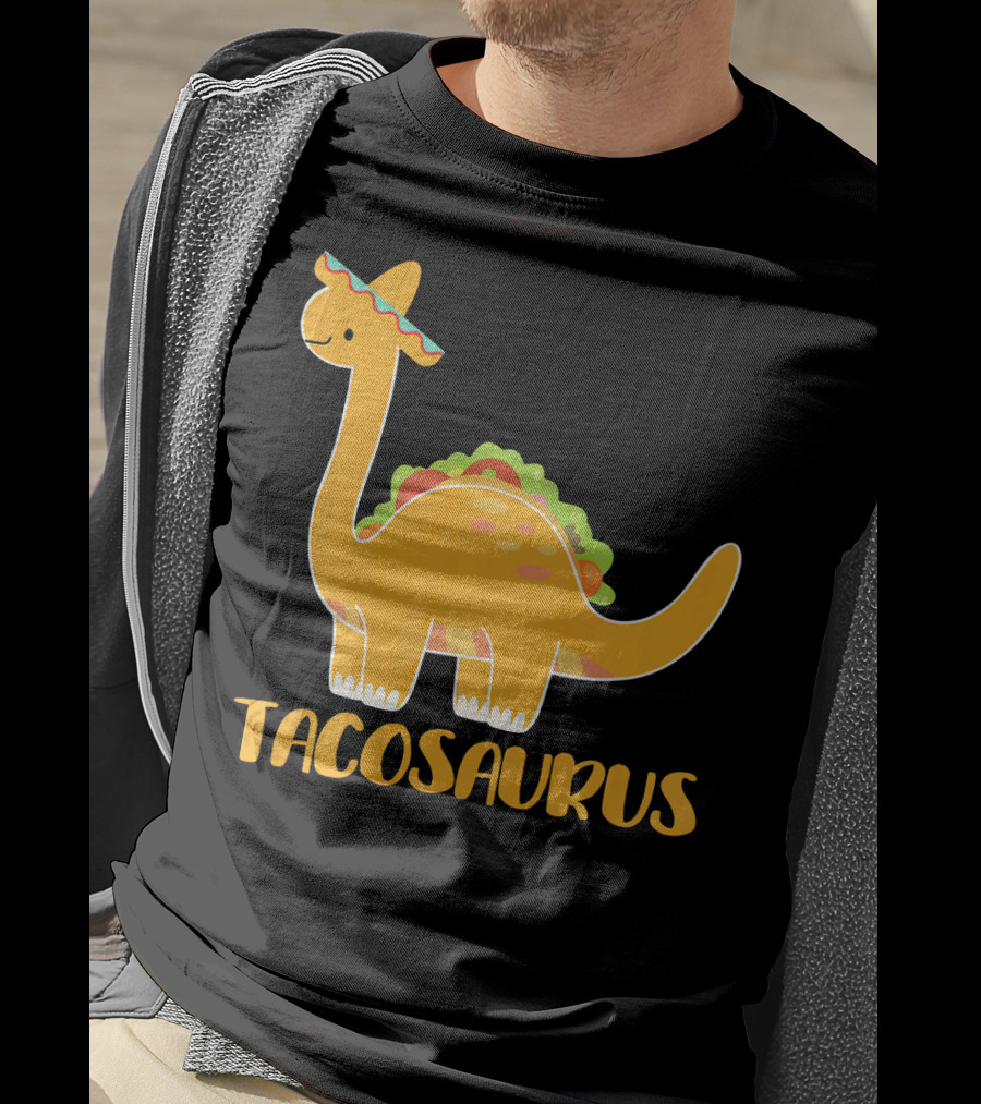 Tacosaurus Brachiosaurus Sombrero Funny Taco Dino T-Shirt