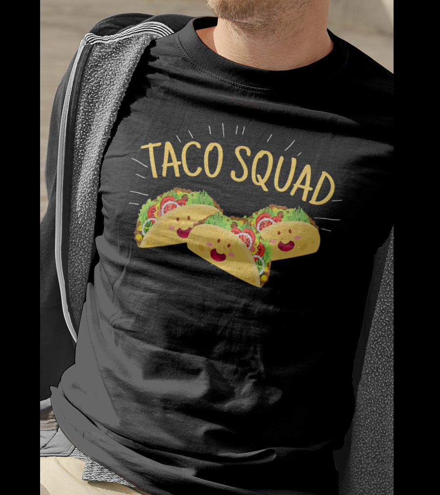 Taco Squad Funny Cute Mexican Tacos T-Shirt